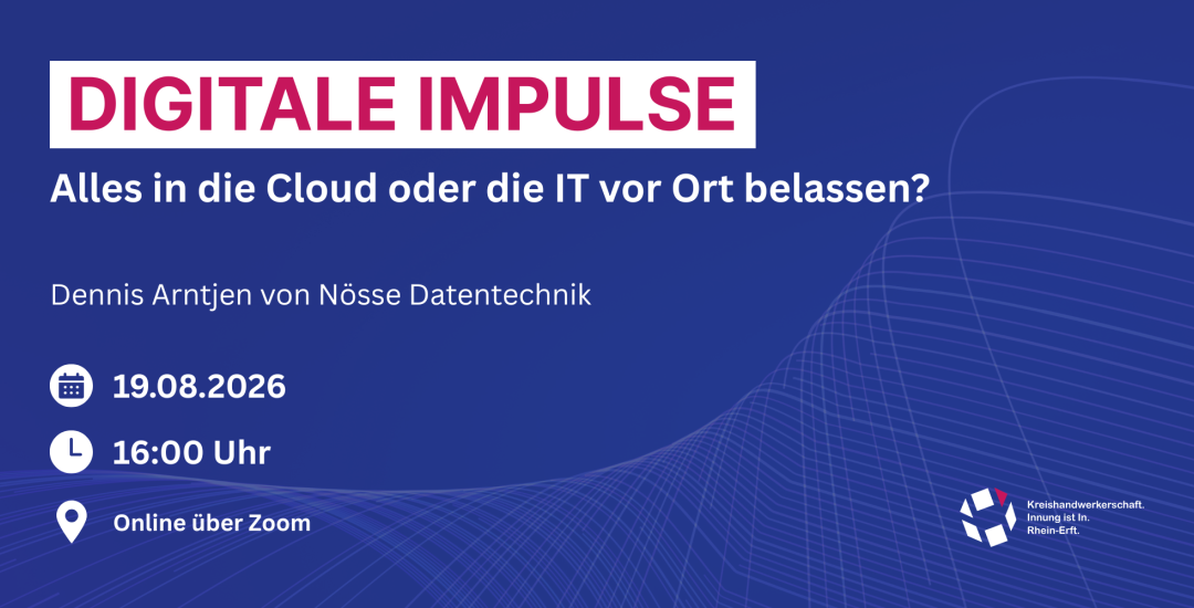 Digitale Impulse: Alles in die Cloud oder die IT vor Ort belassen?